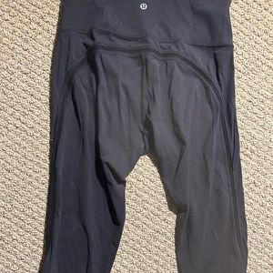 Black lululemon Fresh in Mesh 25” leggings
